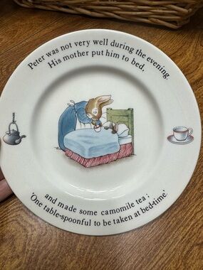 Vintage Wedgwood Beatrix Potter Peter Rabbit 7” Plate